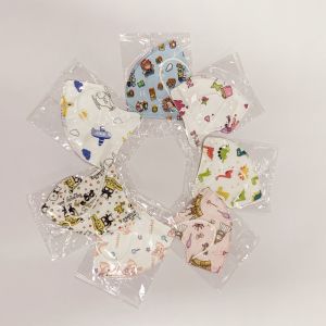 China 12x11cm Children Disposable 3D Face Mask 3ply Cartoon Printing With Earloop Nonwoven on sale