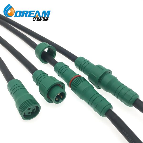 OEM Plastic IP67 Waterproof Power Plug Socket Circular Waterproof Connector