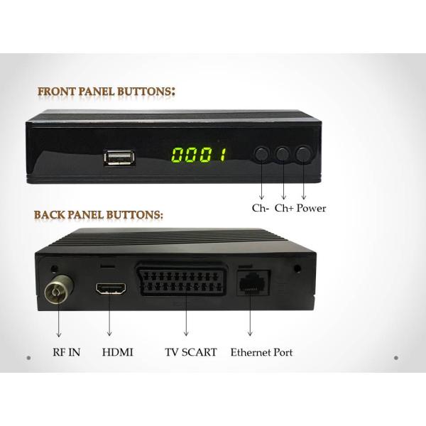 MINI H265 T2 Terrestrial Set Top Box GX6702H5 MPEG4 Full Hd Free To Air Set Top Box