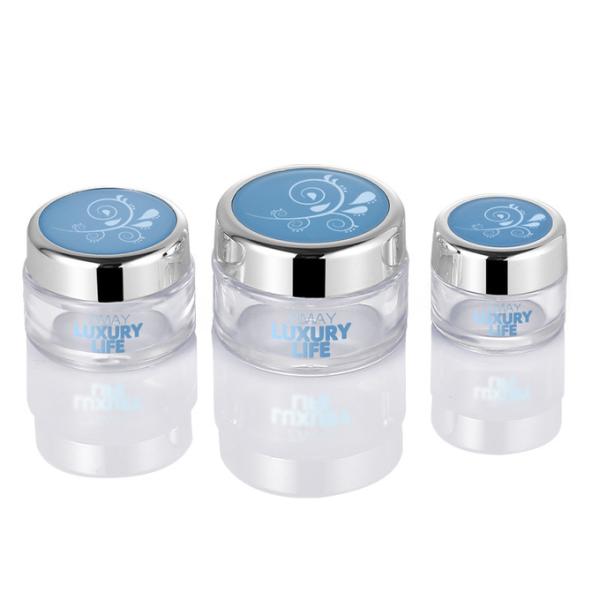 ODM Cream Packaging Jar , 15g Plastic Decorative Jars 40mm Width