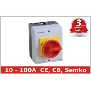 Buy cheap IP65 32A Three Pole Isolator Switch / Industrial Rotary On Off Switch from wholesalers