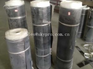 Fabric Rubber Sheet Roll , Textured Surface Rubber Sheets With Cotton Nylon And EP Inserts Smooth