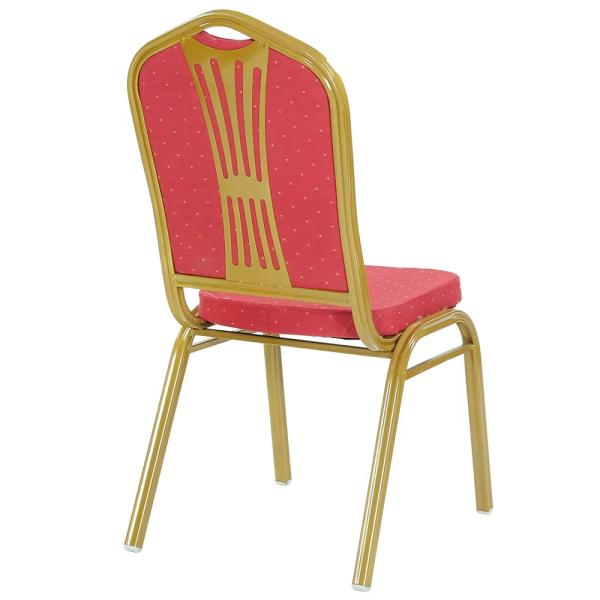 Set of banquet chairs arranged in a conference setting