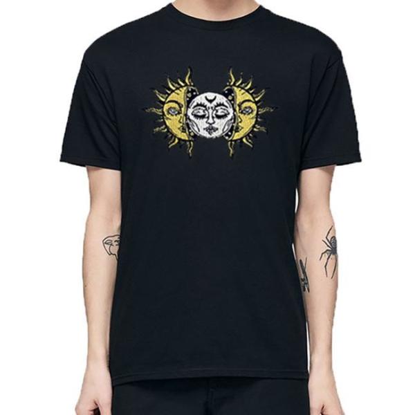 Fabric Sun Moon 4.4in Custom Embroider Patch For Short Sleeve