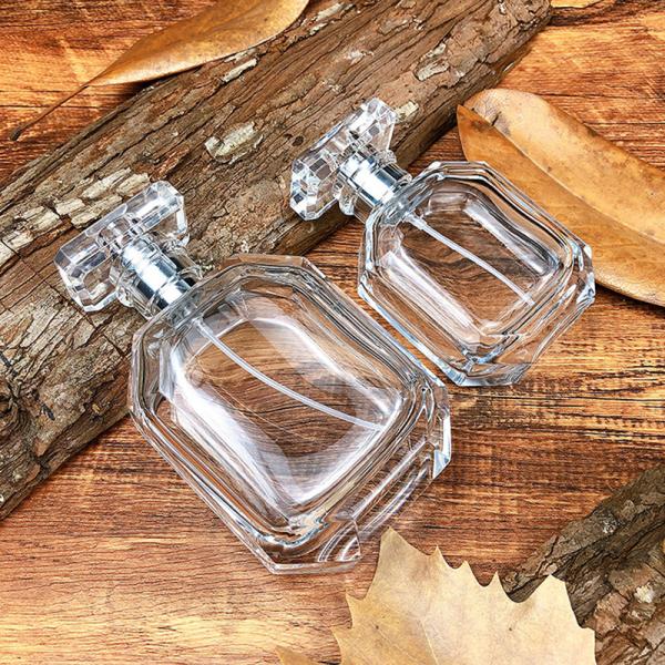 Custom Luxury 50ml 100ml Square Spray Glass Perfume Bottle Perfume Packing bottle