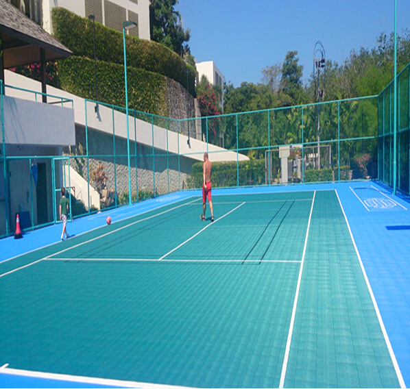 Anti Skidding Interlocking Sports Tiles For Volleyball Court Anti Fatigue