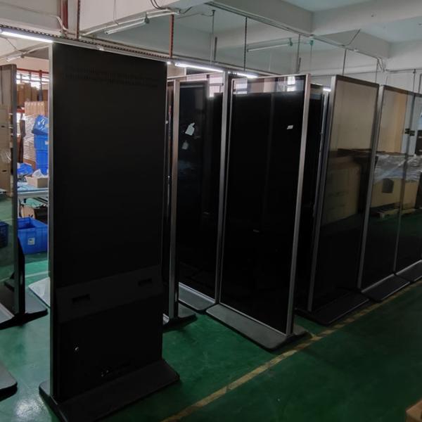 32In Floor Standing Interactive Kiosk Outdoor Freestanding Digital Posters