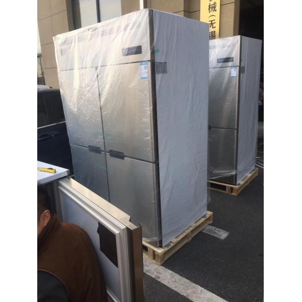 30 Trays 220v Commercial Upright Freezer Stainless Steel Upright Chiller 4 Door