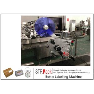 Electric Plane Self Adhesive Labeling Machine , Carton / Can / Bag Labeling