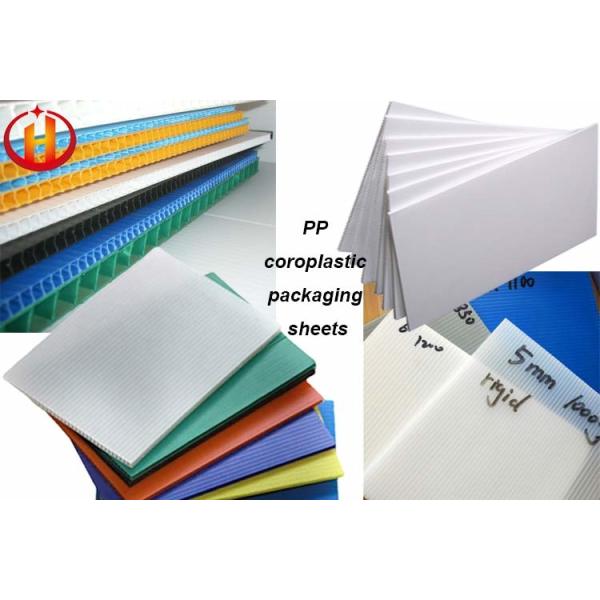 White Non Toxic PP Corrugated Plastic Sheets Corrosion Resistant