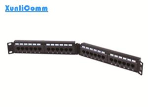 China High Reliability Network Cable Patch Panel 24 Port For Computer Center wholesale