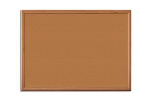 Factory Wholesale Price 60x40cm Framed Cork Memo Board  For School Use at Nature Cork Color