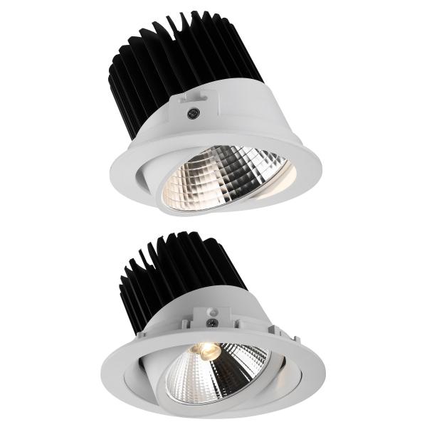 Aluminum Die-cast IP20 Interior Dimmable Spot LED Downlights for Hotel , Warm White 2700-3000K