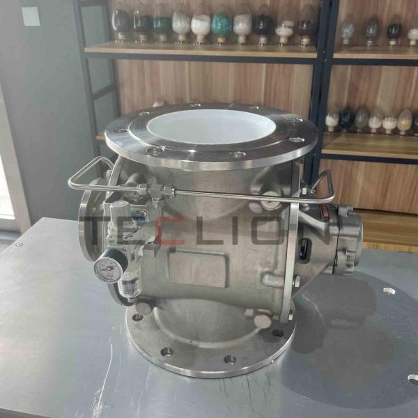 High pressure pneumatic conveying dedicated rotary valve | 304 stainless steel material | ANSI flange drilling (PN10/150lbs)