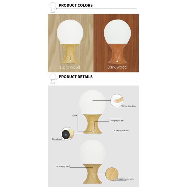 Home Decor Room Decoration Night Light Smart Silicona LED Table Lamp