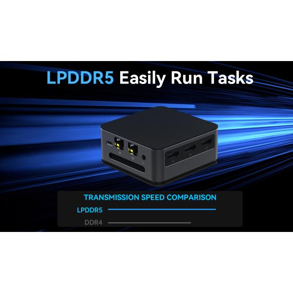 Intel Alder Lake N95 Intel Mini PC LPDDR5 12GB RAM With Dual LAN And 4K HD For Office