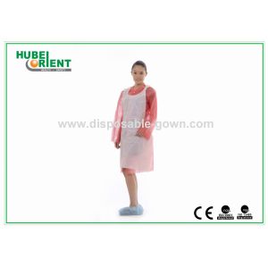 China Oil Prevention 0.08mm Disposable Polyethene Apron wholesale