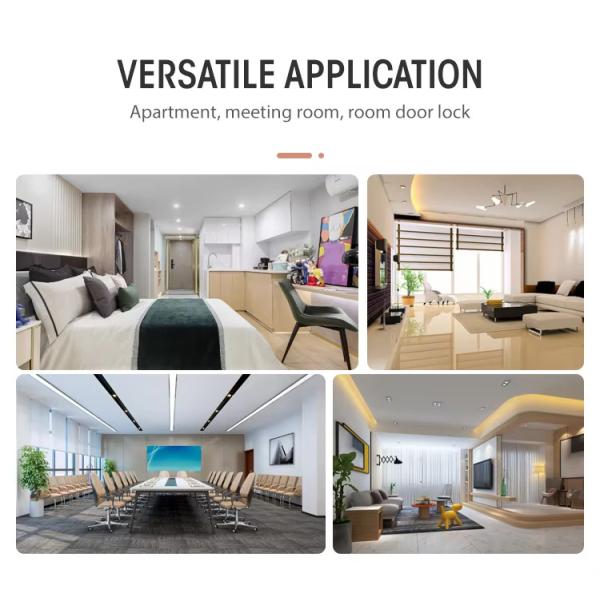 Keyless Tuya Wifi Lock Tuya 35mm - 60mm Fingerprint Door Lock For Hotel