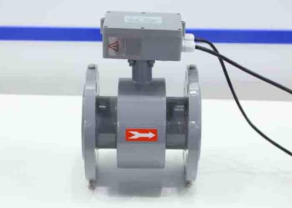 Quality Sewage Treatment Plant Magnetic Flow Meter For Slurry Dn100 Rubber Liner for sale