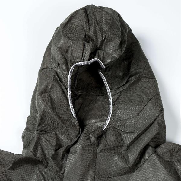 Pp Non Woven Construction Dust Proof Agriculture Disposable Coverall Breathable Black