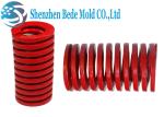 Red Heavy Duty Mold Spring / Industrial Compression Spring ISO10243 Standard
