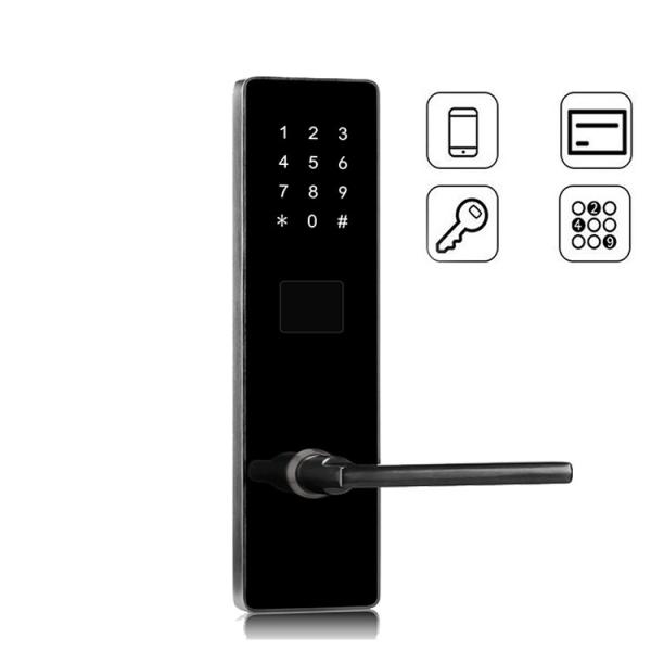 Quality Security Code Door Handle Digital App Controlled Smart Password Door Lock For Home for sale