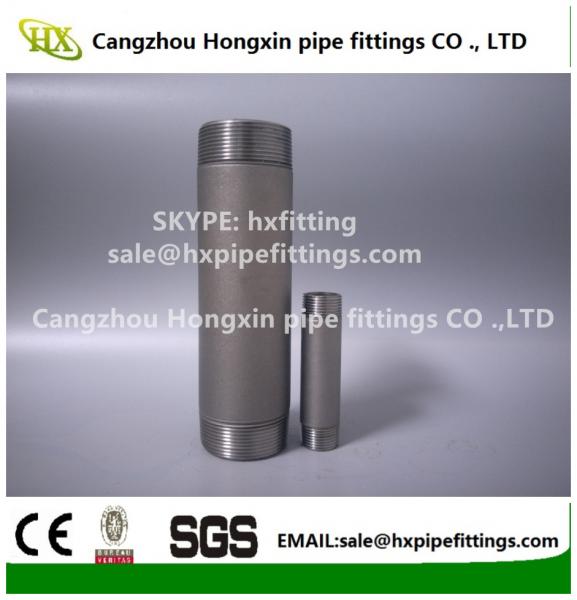 Quality Shot blasting Astm ANSI B1.20.1 carbon steel pipe nipple,barrel nipple,SCH40,SCH80 for sale