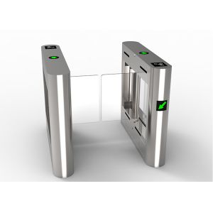 Channel Control Swing Turnstile Barrier SS304 For Public Entrance