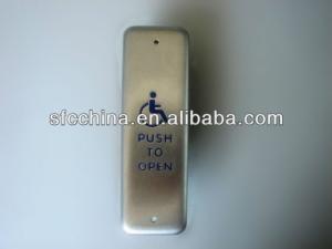 China Anti-theft 4.75&quot; small square push to open or push to exit switch for autodoor wholesale