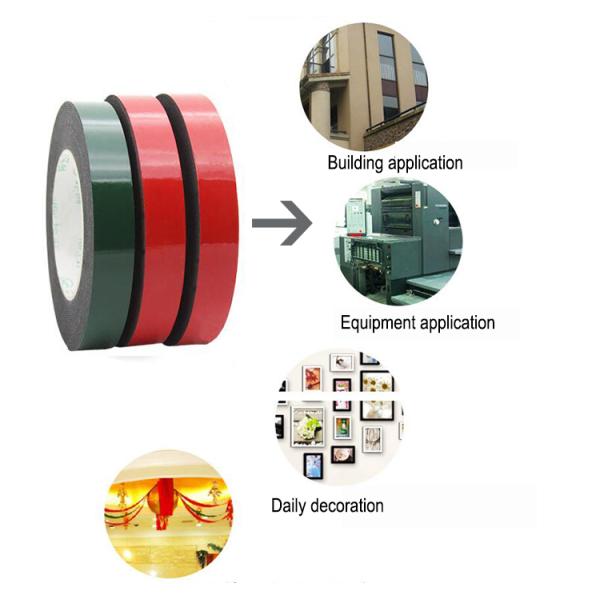 Strong Viscosity PE Foam Material Double Side Tape For Home Decoration / Automobile Emblem