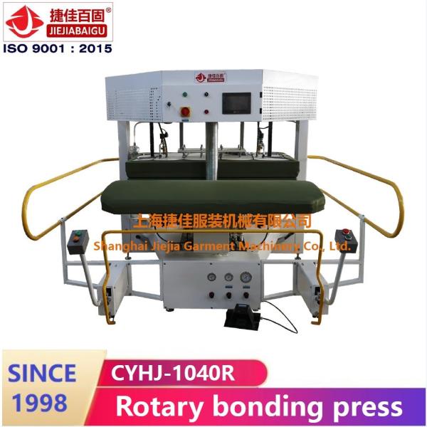 High Pressure hot seal bonding pressing machine with build-in vacuum unit pump wrinkle free
