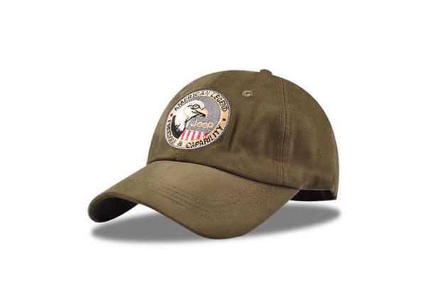Quality 6 Panel Army Green Fitted Baseball Caps , Light Weight Cool Polo Baseball Cap for sale