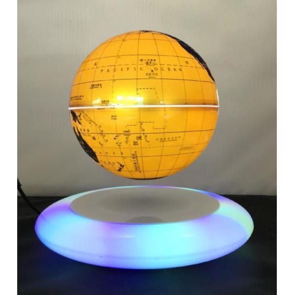 led light magnetic floating levitate bottom globe world with lighting 6inch 7inch 8 inch
