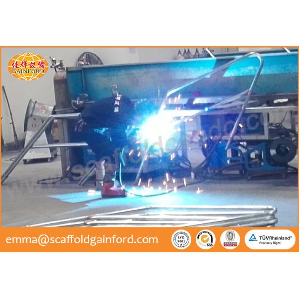 0.5M height Q235 galvanized ring lock handrail for star case and ladders for South east market projects