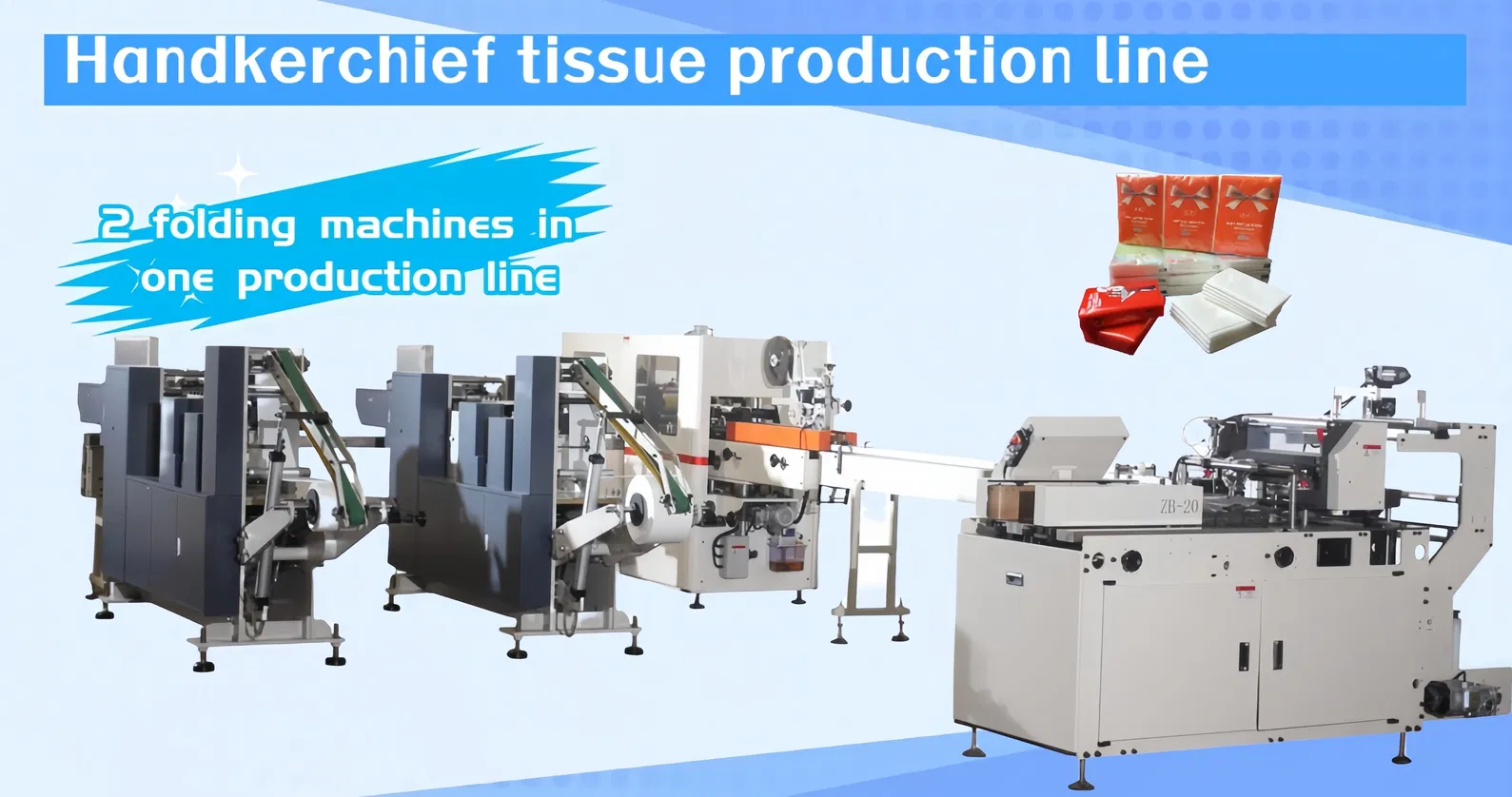 High Speed Bundle Packing Machine for Automatic Pocket Tissue Wrapping Easy Connection Touch Screen Parameter Setting