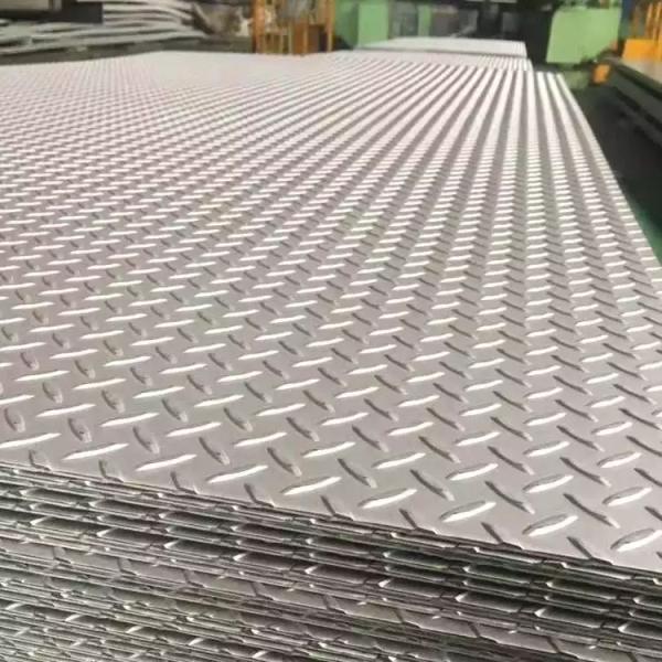 Construction Cold Rolled Embossed Plate 316 Stainless Steel Sheet Checkered Diamond