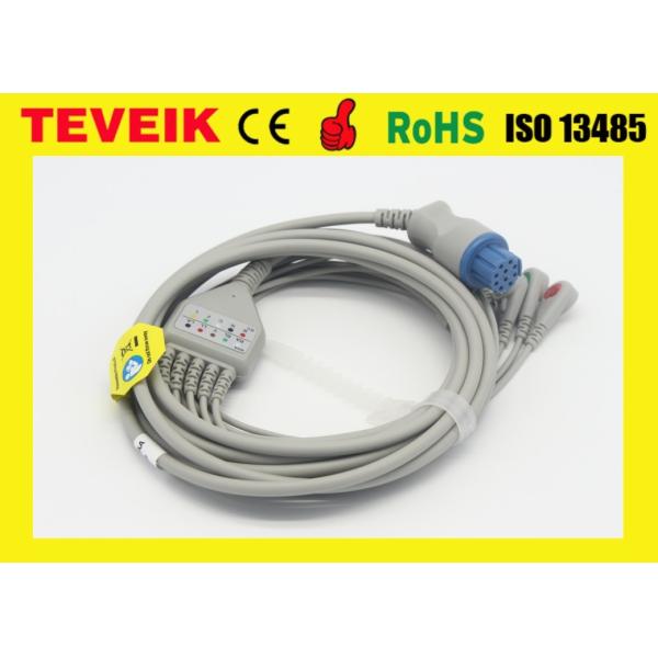 Factory Price Medical Datex Cardiocap 5 leads Round 10pin ECG Cable For Patient Monitor