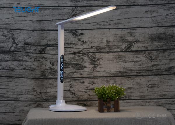 Quality Foldable LCD Calendar Display LED Table Desk Lamps with USB Output Charging Port Dimmable Alarm Clock Eye Protection for sale