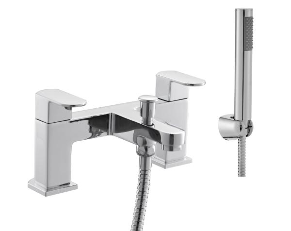 Quality Simple Design Chrome Bathroom Mixer Tap Faucet With Ceramic Valve for sale