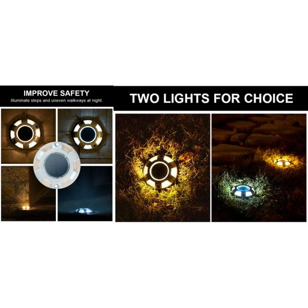 Aluminum Outdoor Solar LED Landscape Dock Light Decorative Solar Deck Light For Garden Lawn