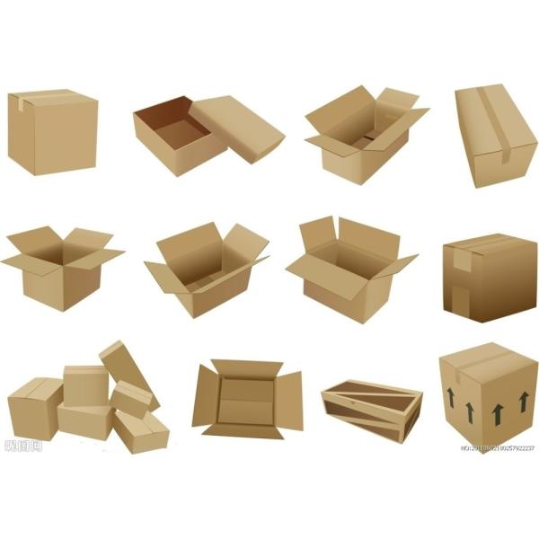 Light 20pcs Foldable Brown Corrugated Paper Packaging Flat Shipping Box