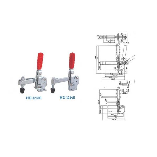 Quick Release Adjustable Vertical Heavy Duty Toggle Clamp ISO9001 227kg Holding Capacity