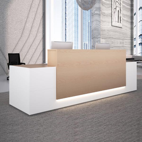 Wooden Modern Front Desk Salon Furniture Beauty Salon Reception Desk