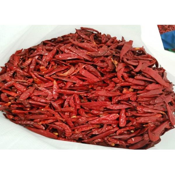 Stemless Dried Red Chilli Peppers Sichuan Chillies 10% Moisture