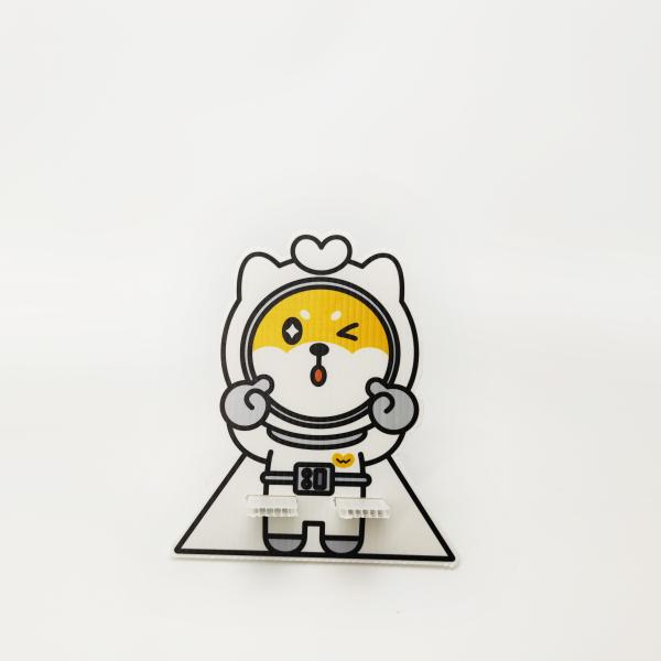 SGS Mobile Stand Corrugated Display Board Anti Collision OEM