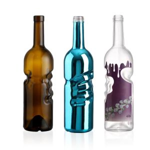750ml Red Wine Bottles - Wholesale Price, Frosted/Transparent Options, Suitable