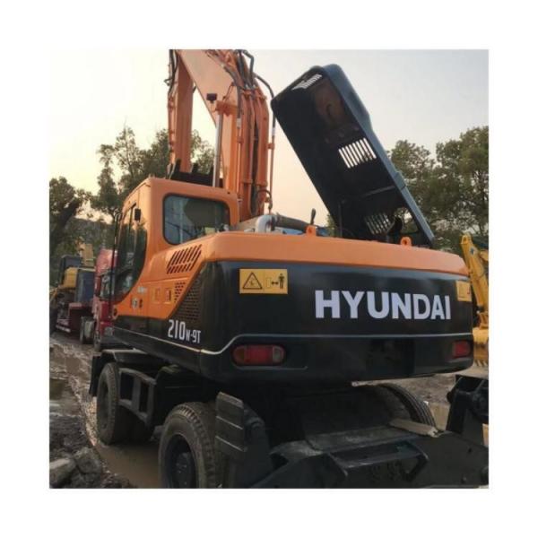 Quality Used Hyundai 210W Wheel Excavator 21 Ton Robex 210 Excavadora R210W-9 in 2019 Year for sale