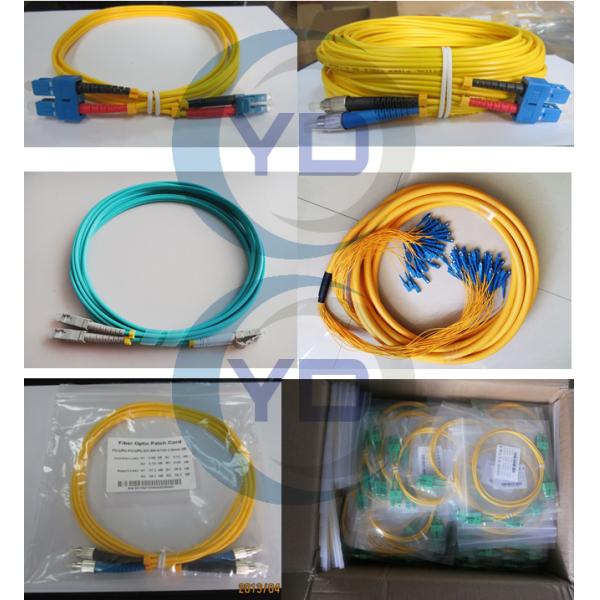3D Passed optical patch cord SC / UPC - SC / UPC single mode fiber jumpers