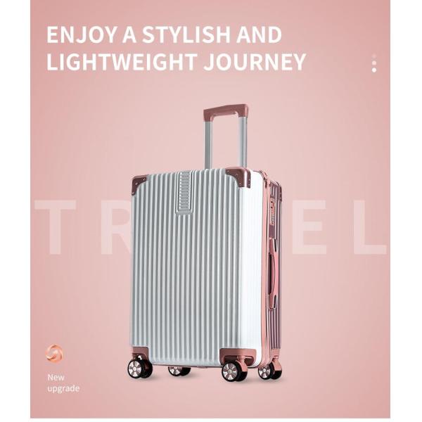 26-inch aluminum frame trolley case with universal wheels, 24-inch check-in case, double luggage and cosmetic caseLuggage box, female trolley box