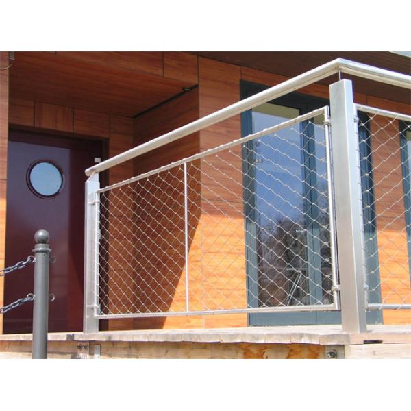 Antirust Galvanized Stainless Steel Rope Mesh Cable For Buildings